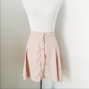 Brandy Melville Pink Polkadot Skirt